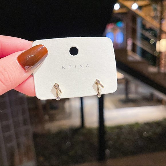 💙💕Last one Dainty Zircon Stud Earrings - Picture 4 of 13